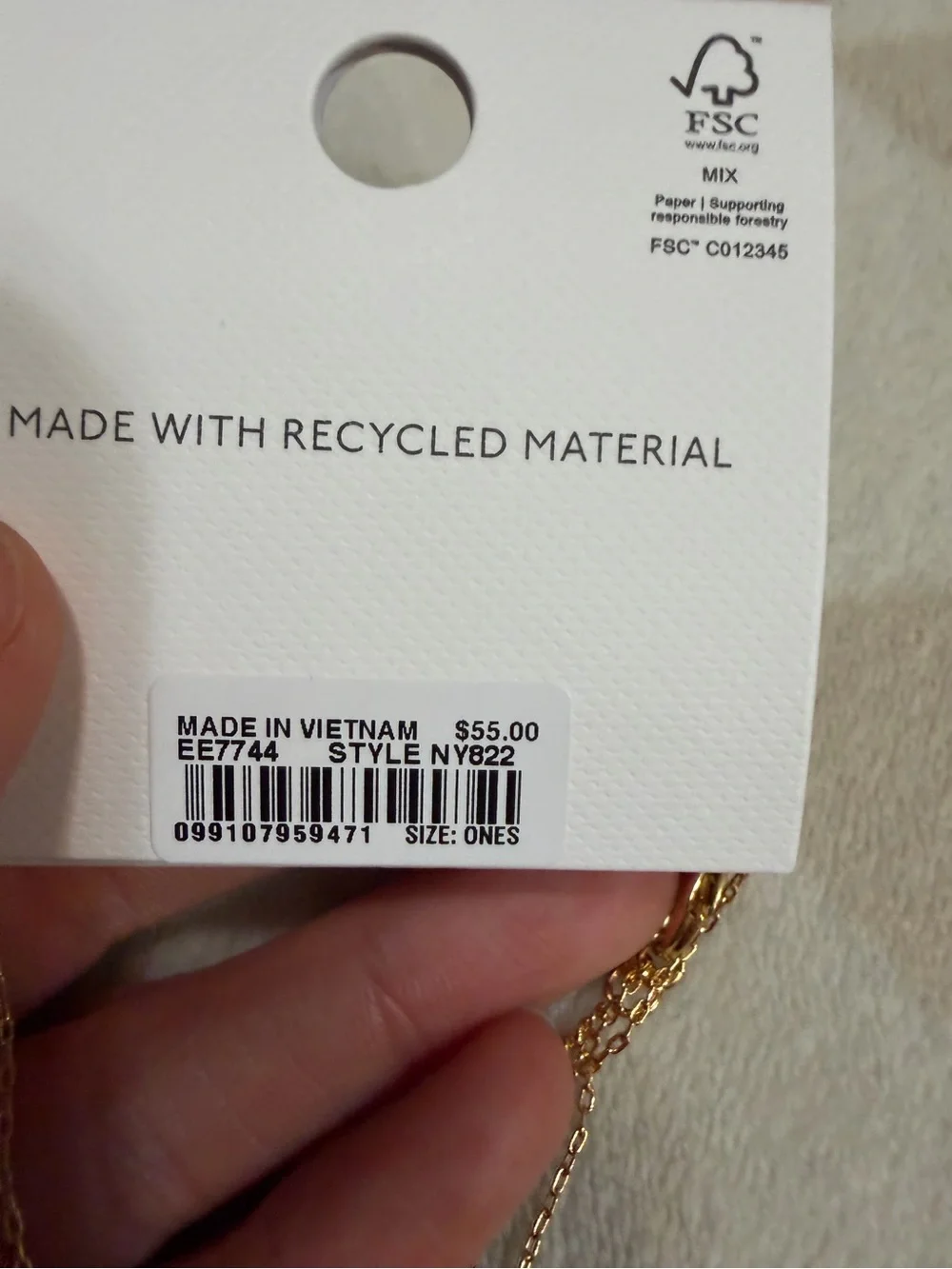 Madewell Semiprecious Horn Charm Necklace - Picture 5 of 6